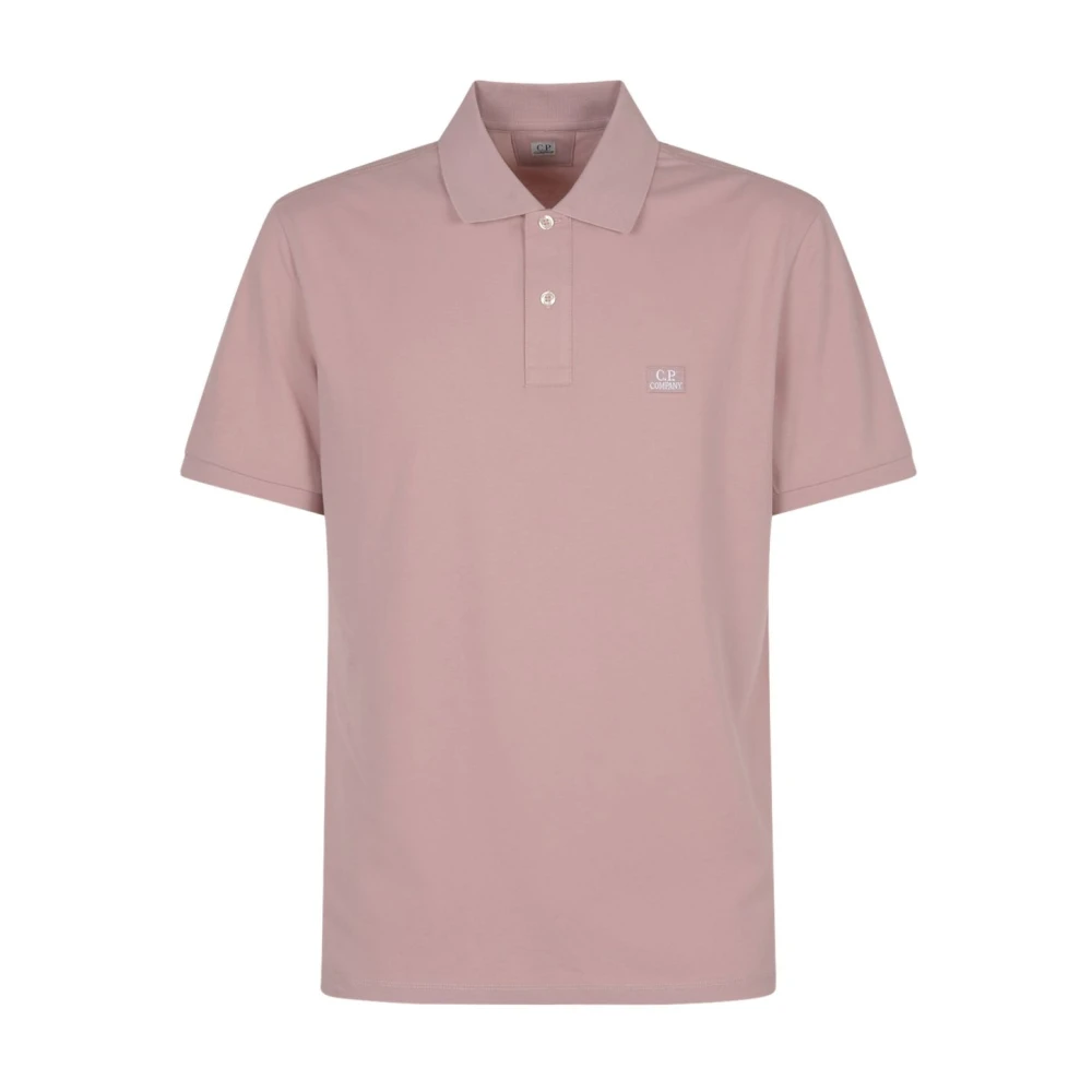 C.P. Company Poederroze Poloshirt Pink Heren