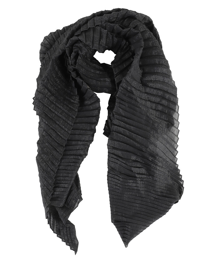 echarpe-plissee-en-lurex-noir