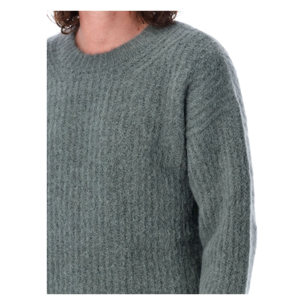 Ami Paris Chunky Hair Mohair Trui Klei Gray Heren