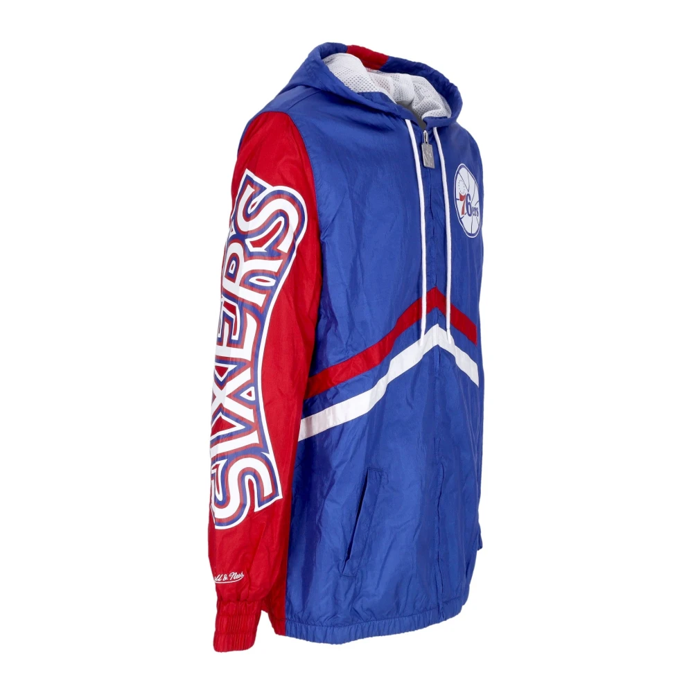 Mitchell & Ness Philadelphia 76ers Windbreaker Blue Heren