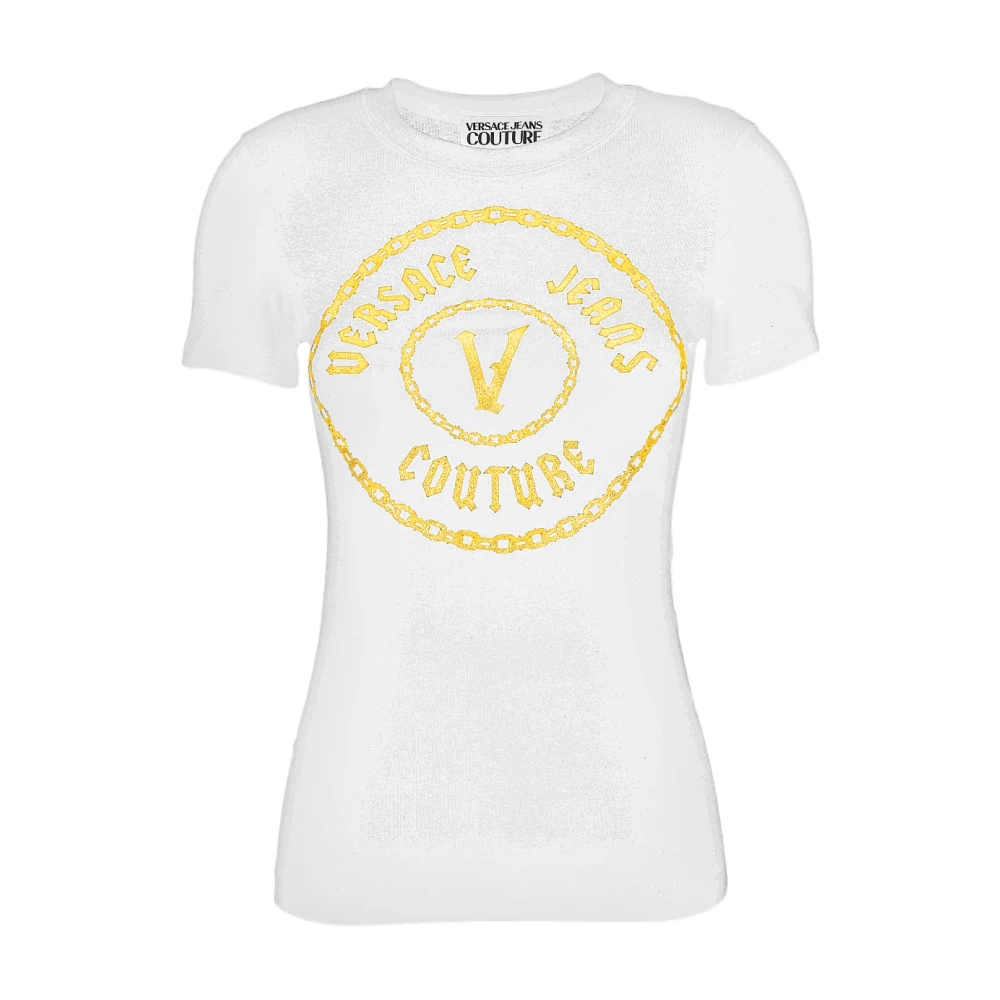 Versace Jeans Couture Women's White T-Shirts, Xs, T-Shirts And Polos
