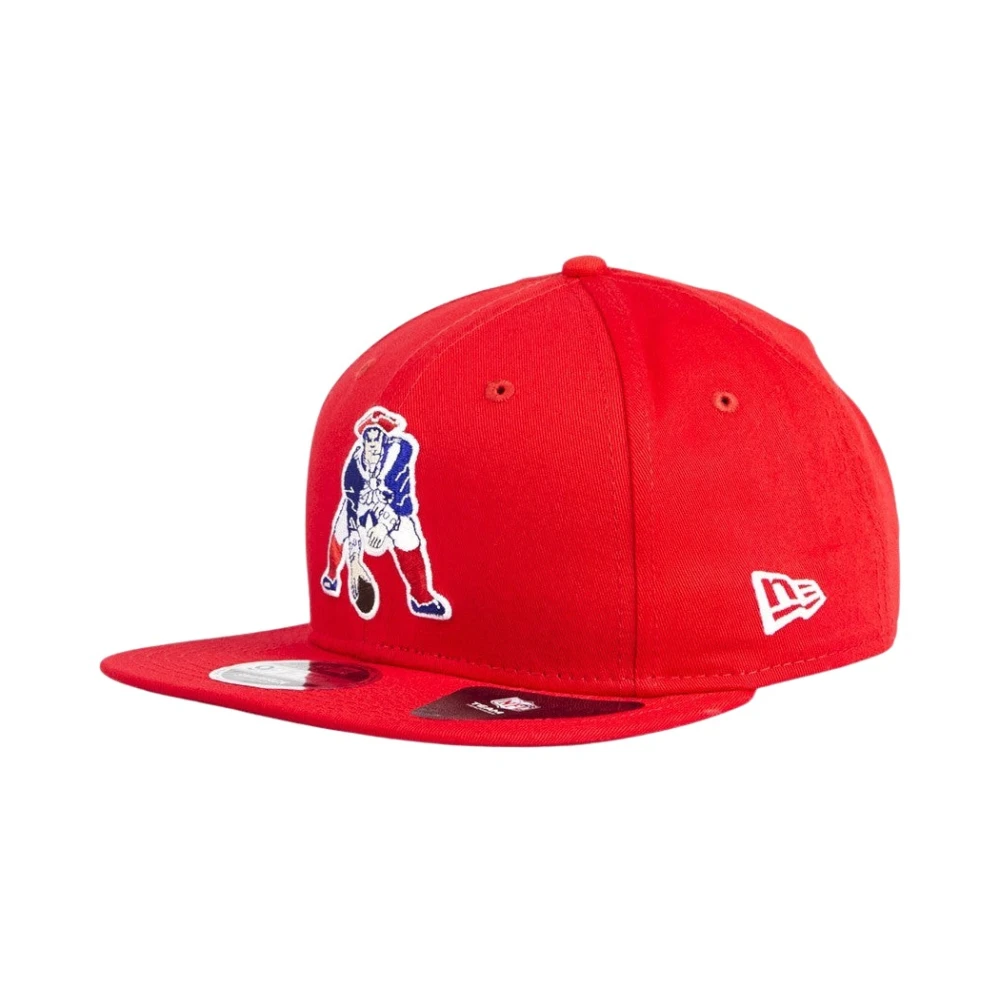 New era Historische Rode Blauwe Heren Platte Klep Pet Red Unisex