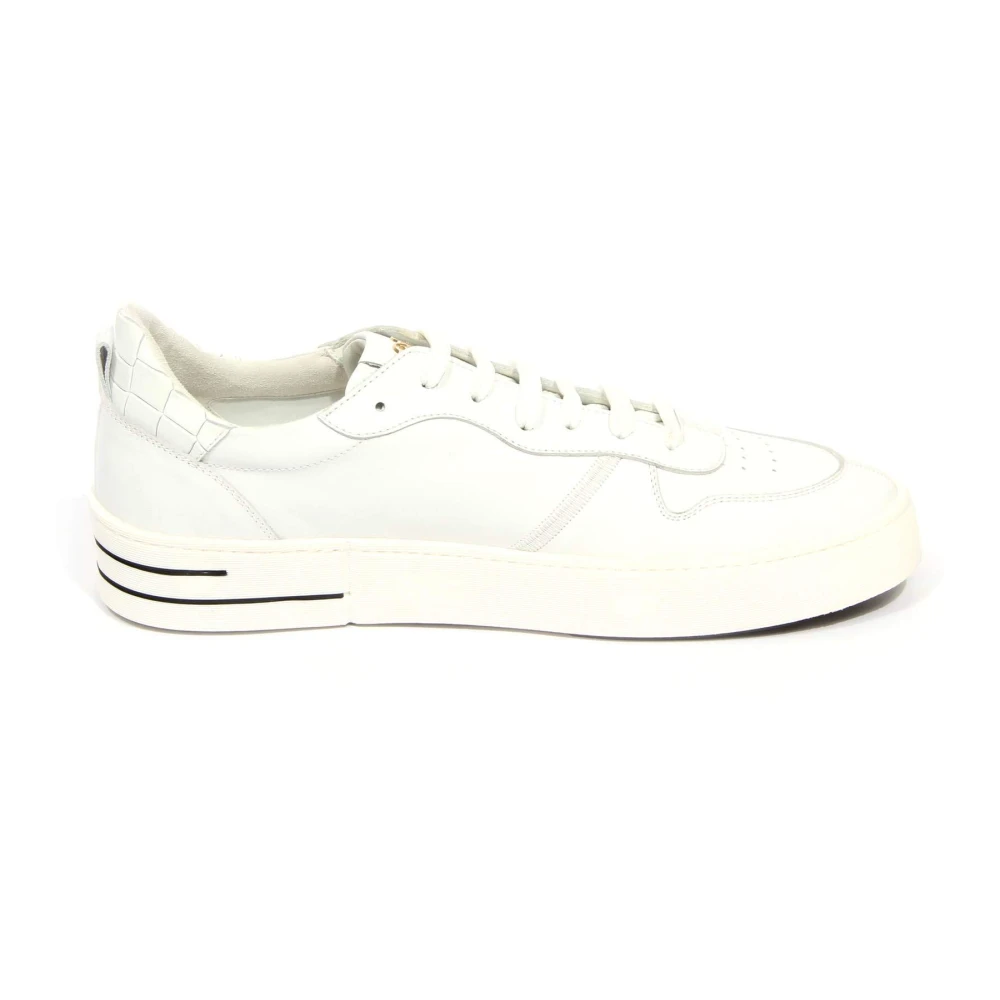 Hide&Jack Vintage effect lage top schoenen Heren Schoenen Wit