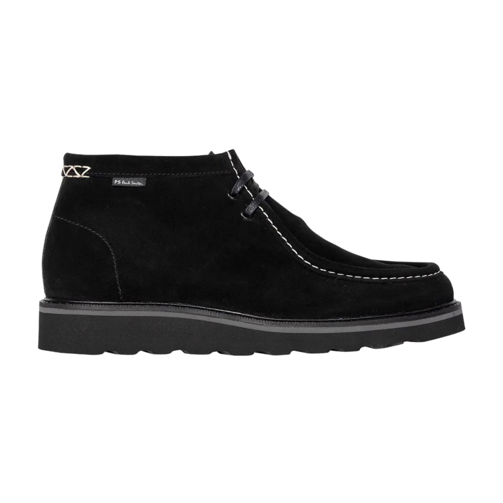 Paul Smith Black Lace-Up Boots, Male, 10 Uk, Tobruk Lace-Up Chukka Boots