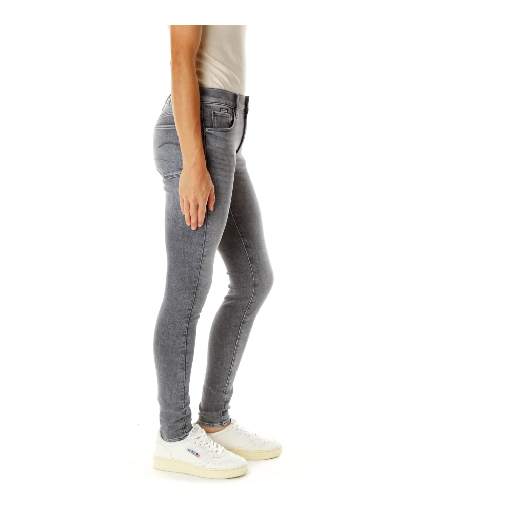 G-Star Mid Waist Skinny Fit Jeans Gray Dames