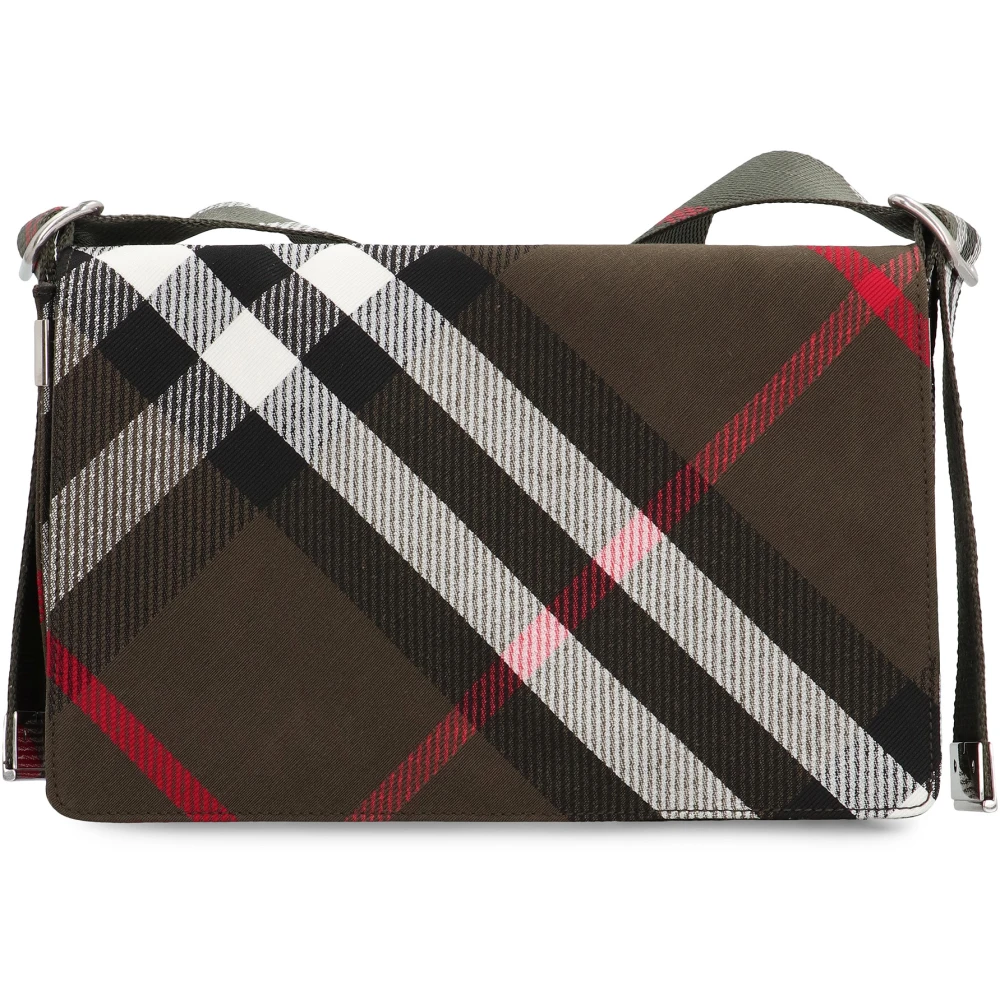 Burberry Stoffen Schoudertas met Motief Multicolor Heren