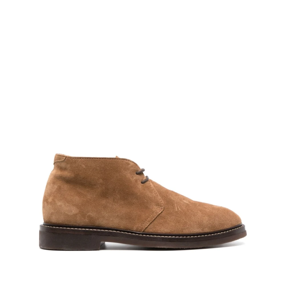 BRUNELLO CUCINELLI Bruine Veterschoenen voor Heren Brown Heren