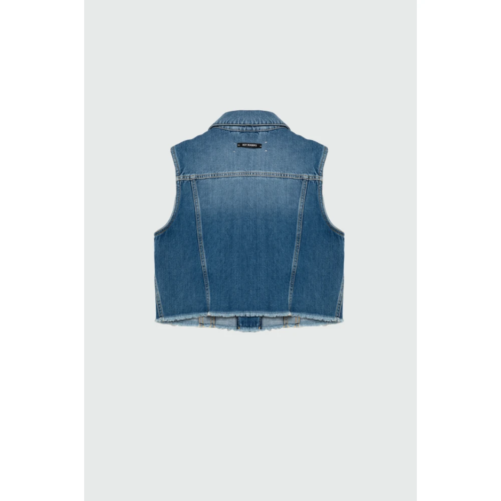 Roy Roger's Denim Gilet Jas Blue Dames