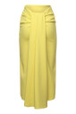 jupe-jaune-en-viscose-extensible-a-taille-haute