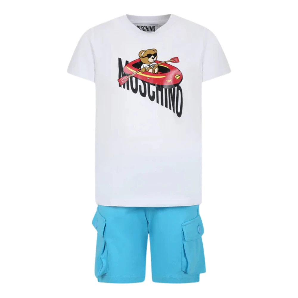 Moschino Vit Klänning och Shorts Set White, Pojke