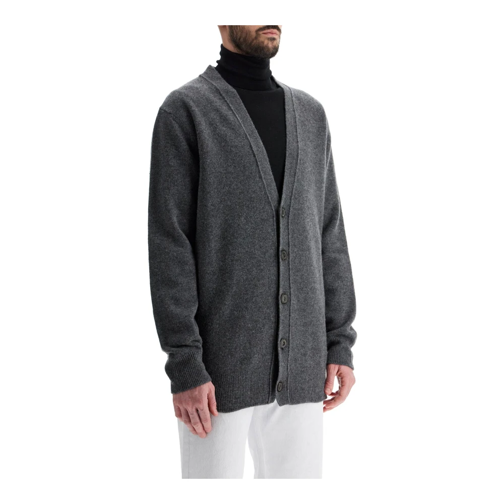 Maison Margiela Gemêleerde Wollen Vest Vrouwen Gray Heren