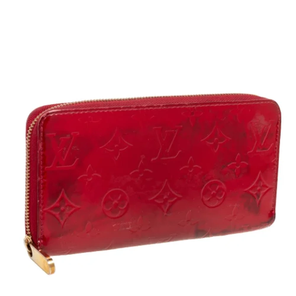 Louis Vuitton Vintage Pre-owned Leather wallets Red Dames