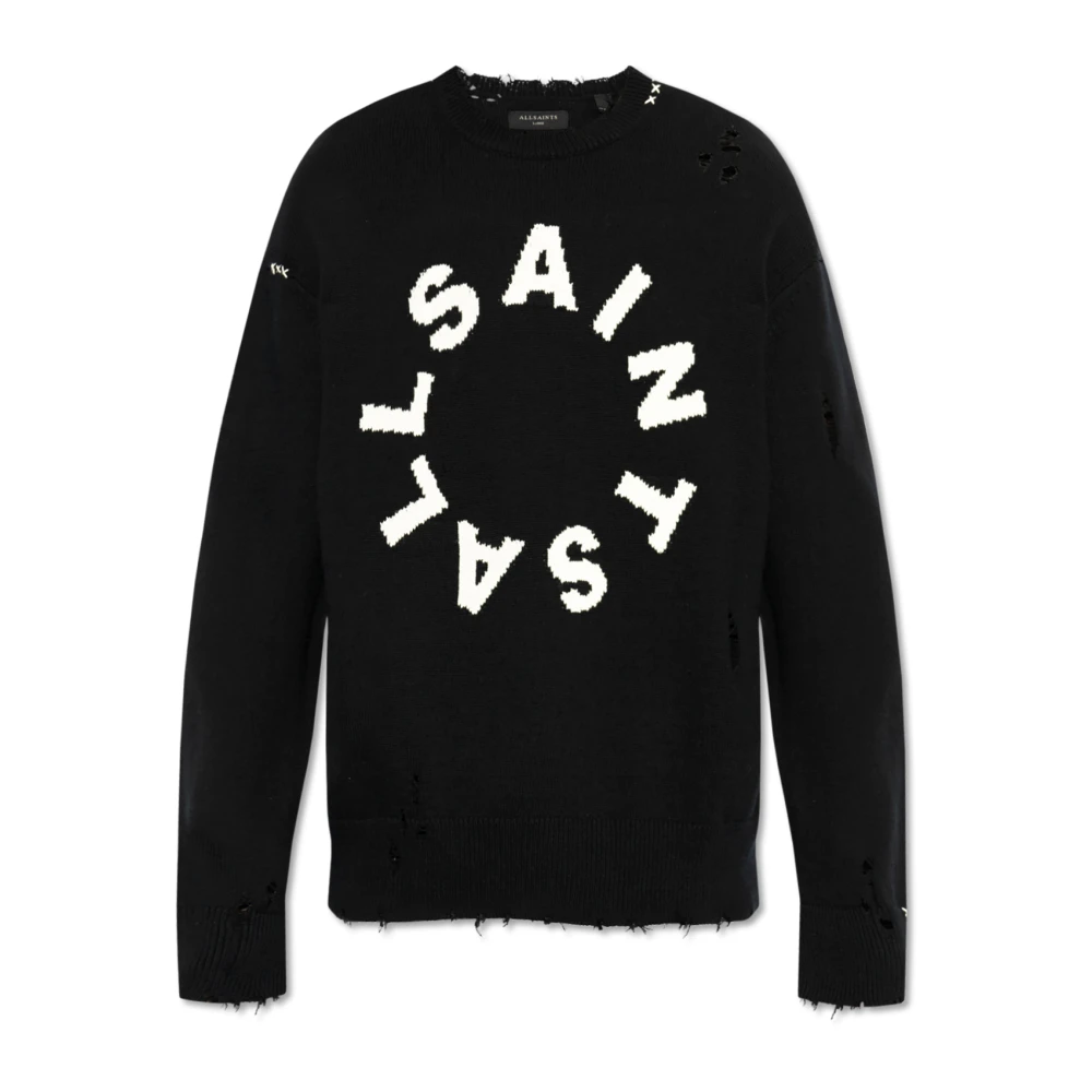 AllSaints Trui met Diaego-logo Black Heren