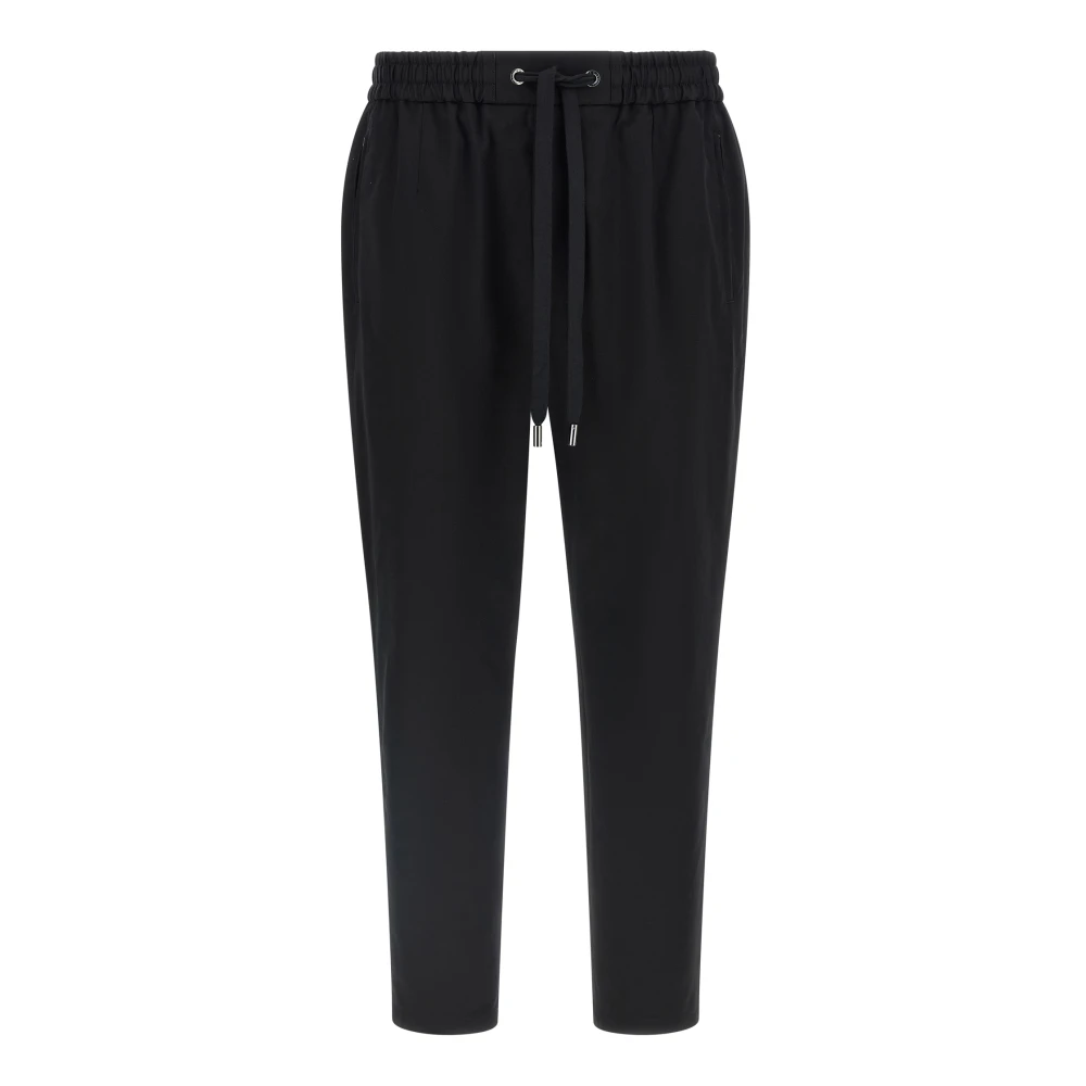 Dolce & Gabbana Homme Noir - Pantalon À Cordon De Serrage - Pantalons - Taille: M