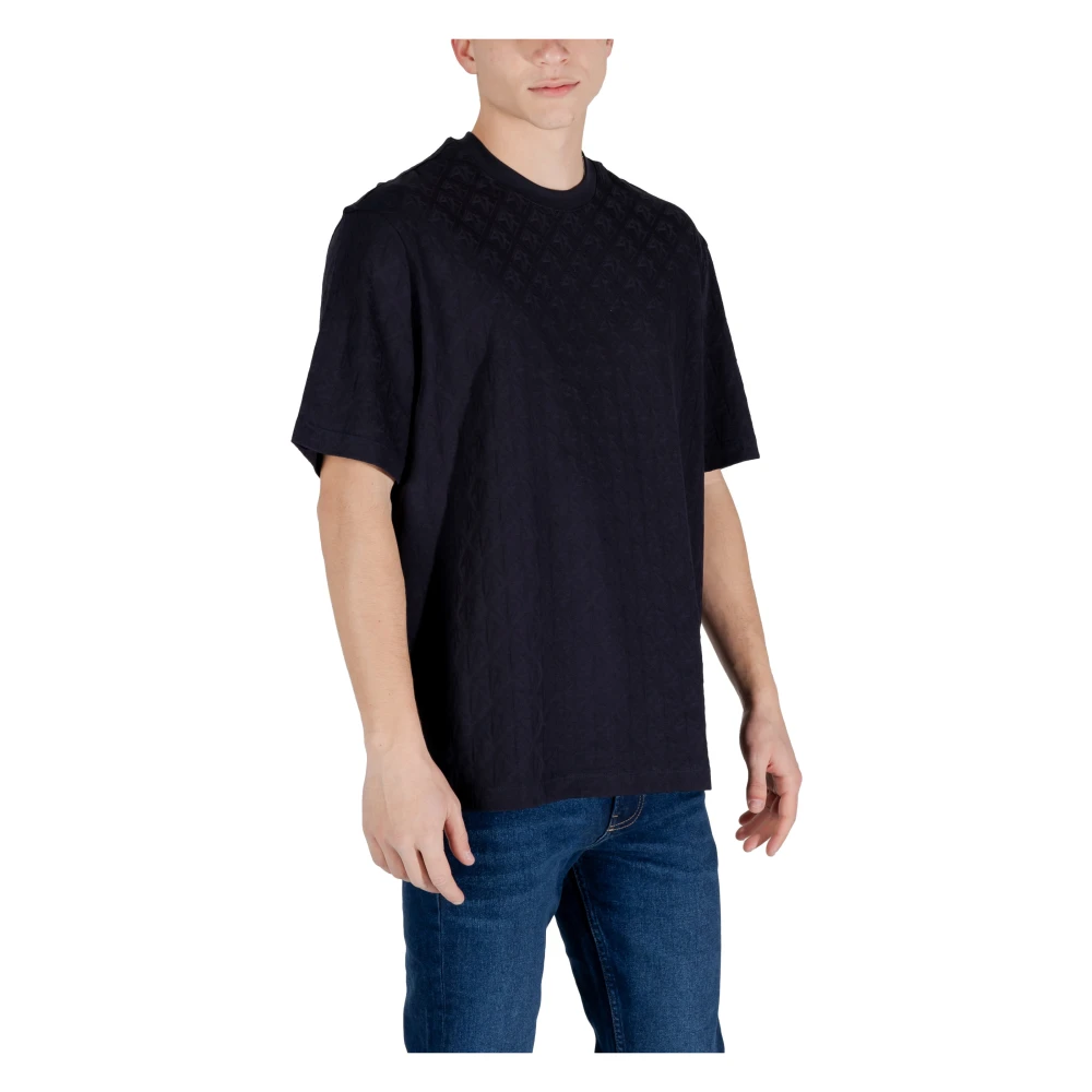 Armani Exchange Katoenen T-shirt korte mouwen lente zomer Blue Heren