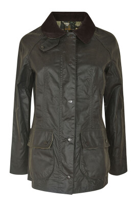 veste-en-coton-cire-vert-sauge