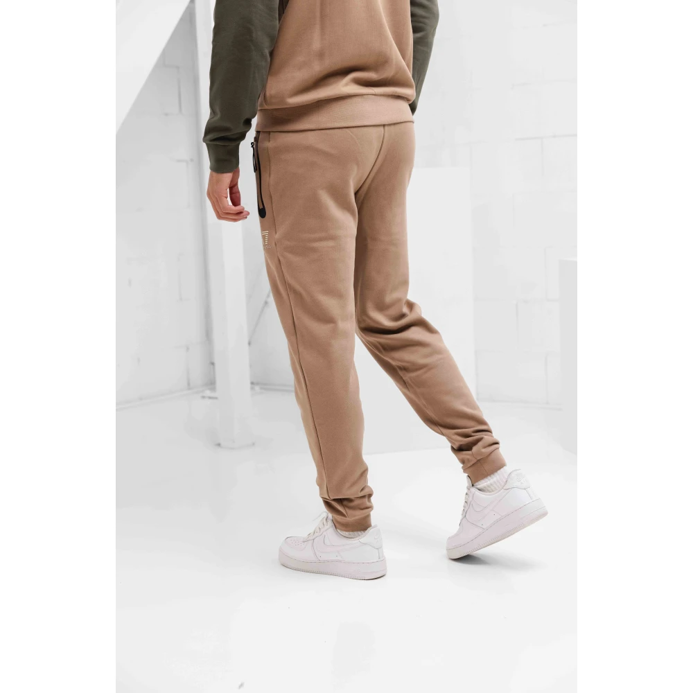 Emporio Armani Fleece Trainingspak Groen Bruin Heren Brown Heren