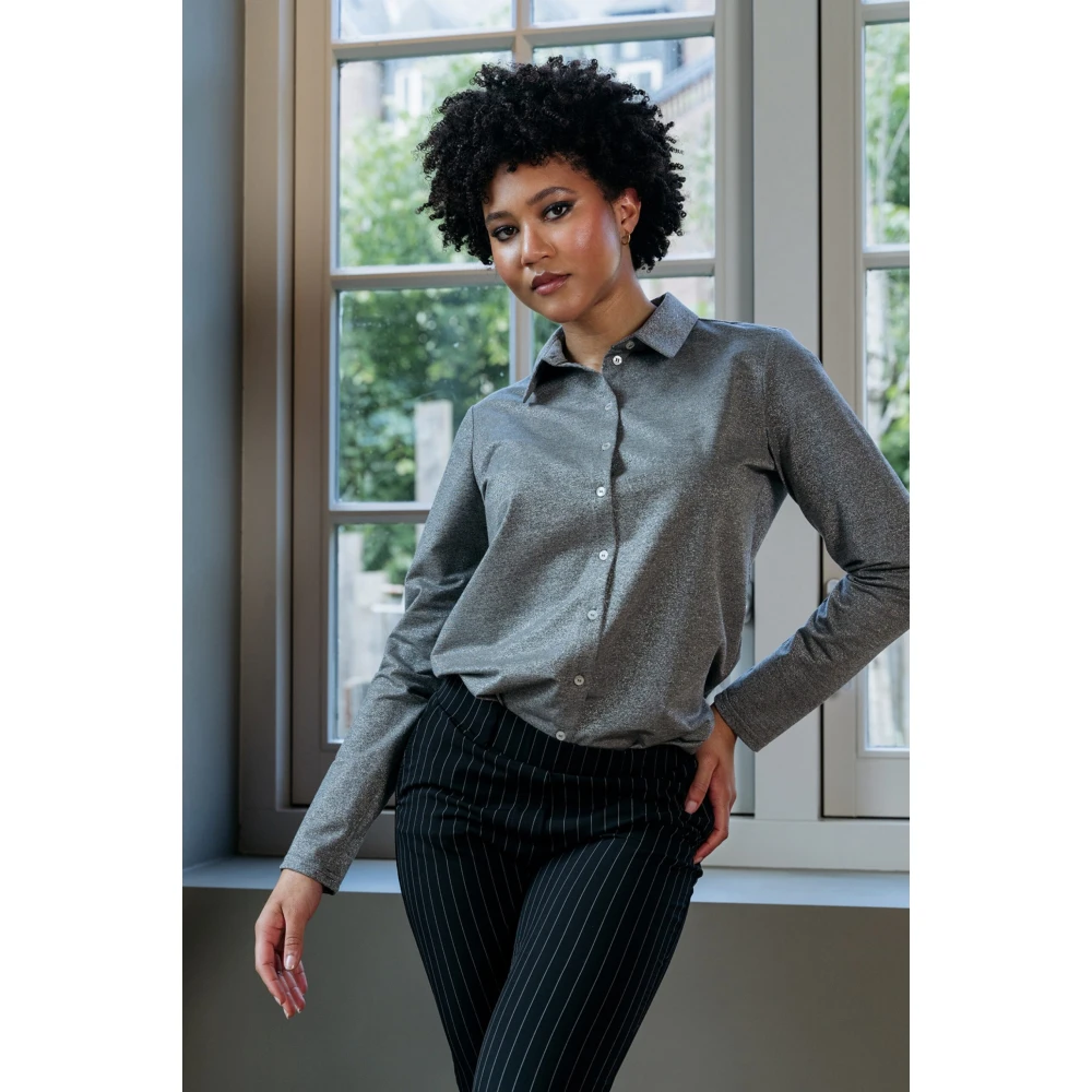 &Co Woman Wijde Broek Zomerse Stijl Black Dames