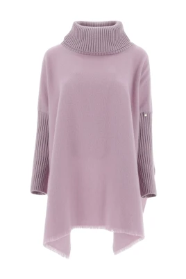 Lila Wool Poncho