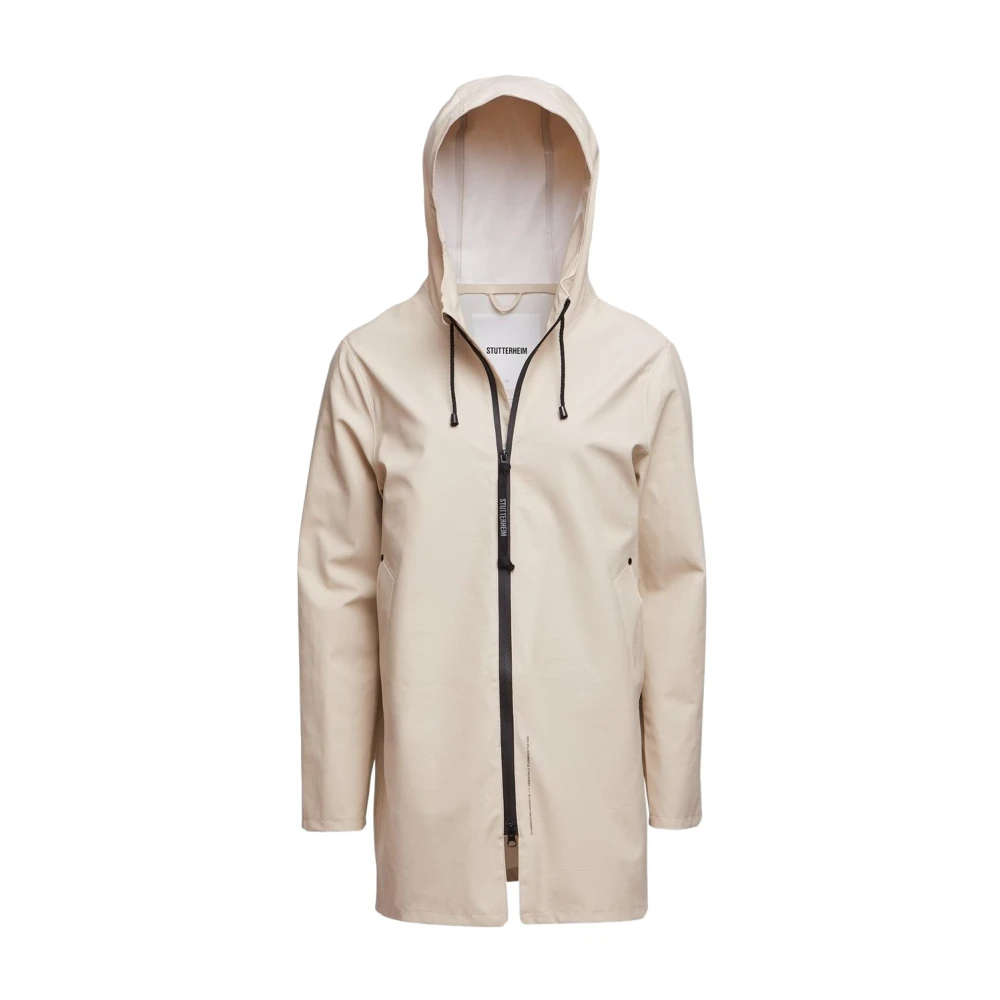 Stutterheim Stockholm Zip Lightweight Oyster Beige, Unisex