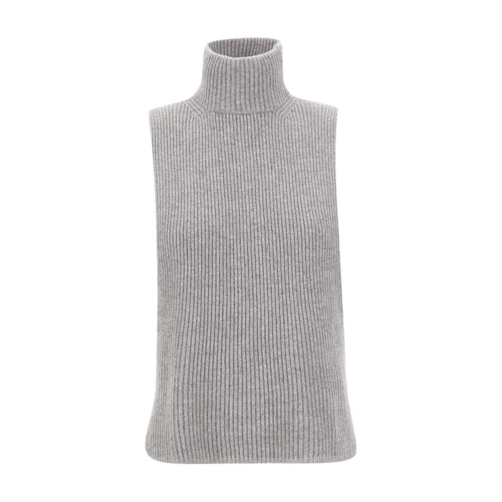 Max Mara Studio Stijlvolle Gebreide Trui Gray Dames