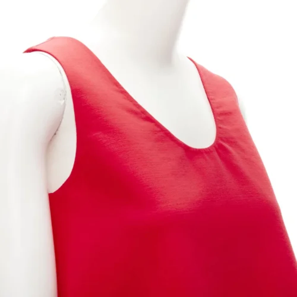 Carolina Herrera Pre-owned Wool tops Red Dames