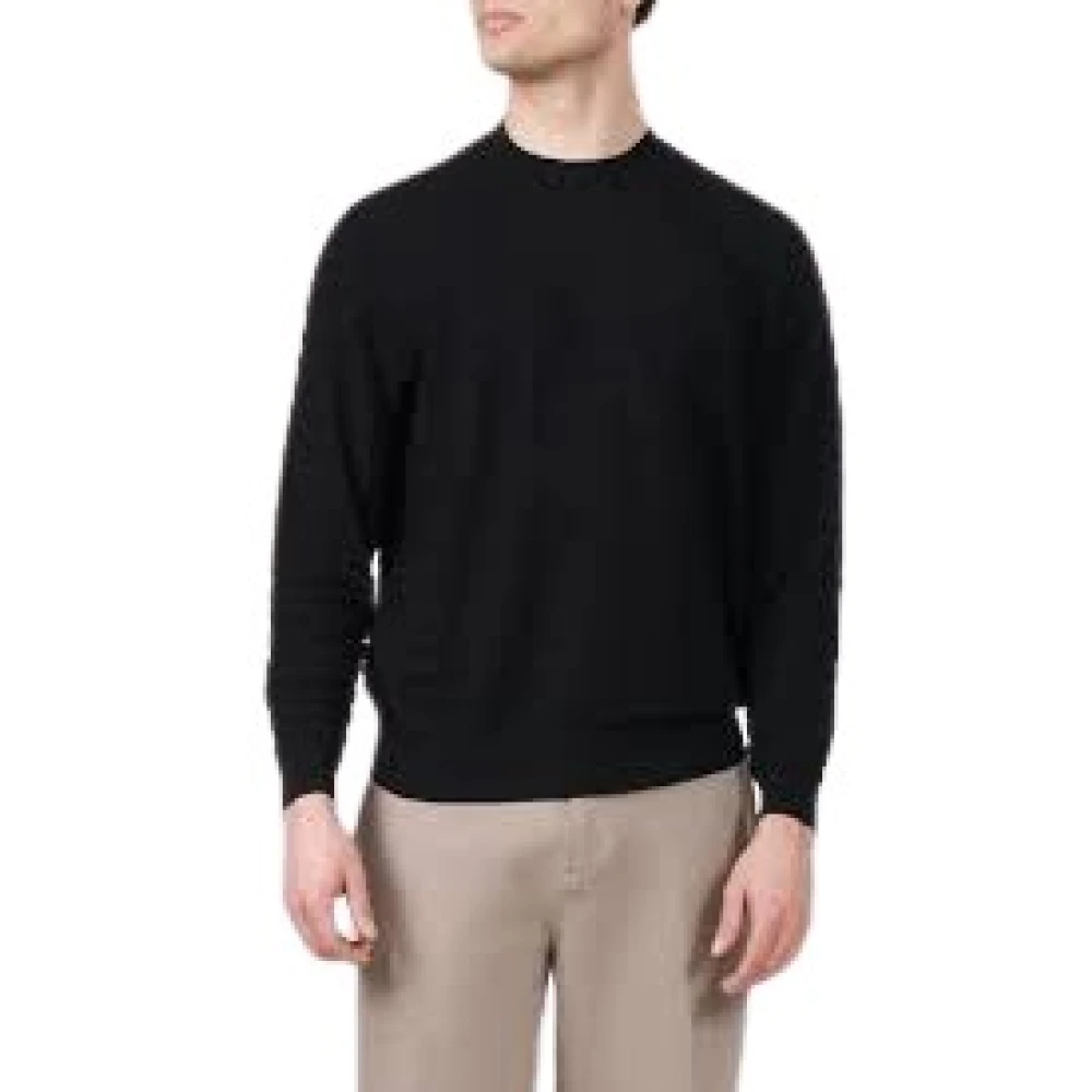 Emporio Armani Stijlvolle Sweaters Collectie Black Heren