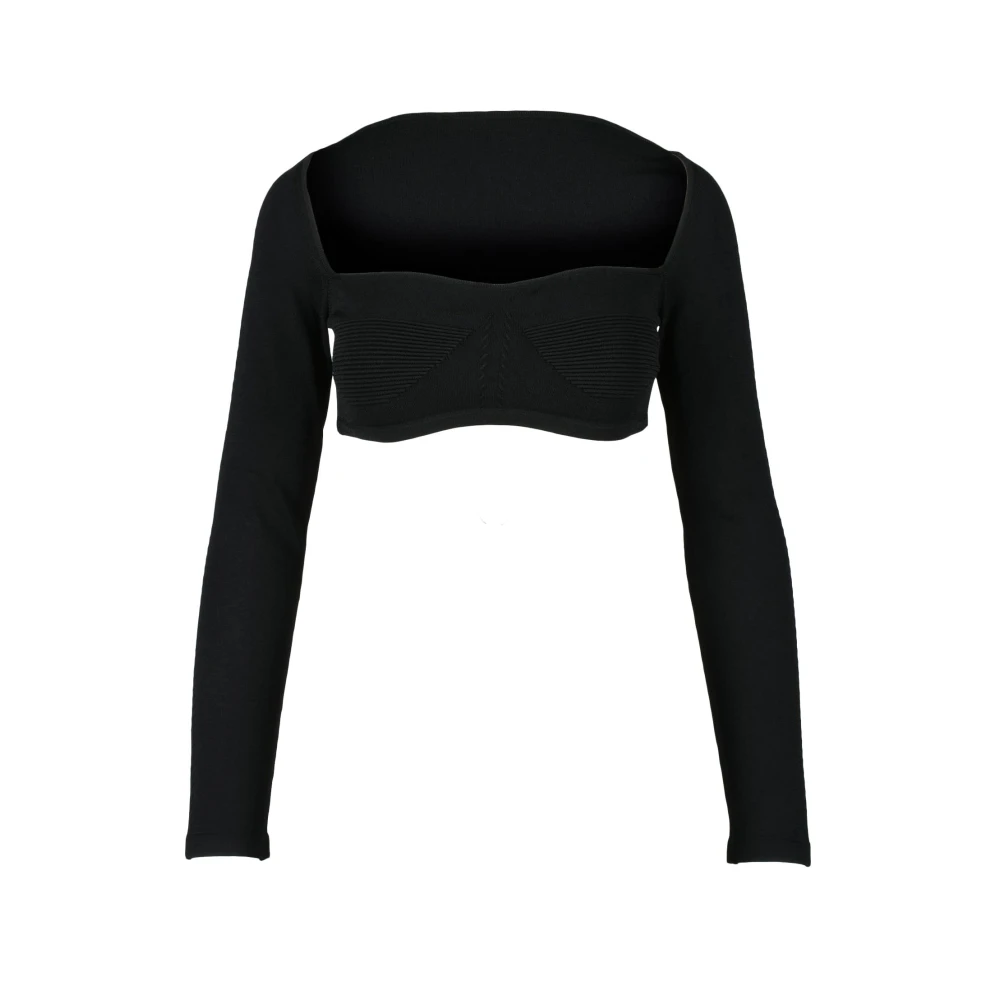 Dsquared2 Stijlvolle Viscose Blend Top Black Dames