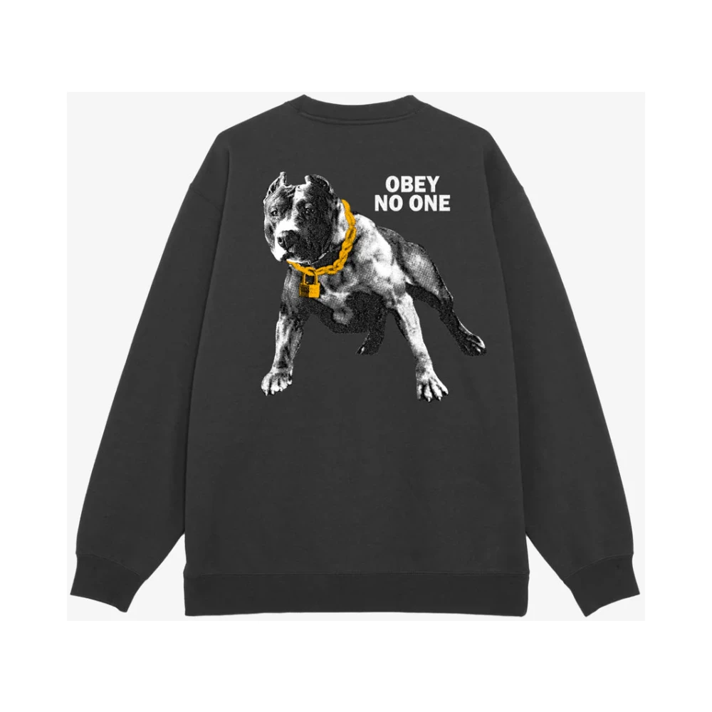 Obey Stijlvol Sweatshirt voor een Moderne Look Black Heren