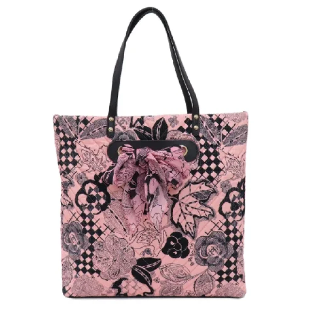 Chanel Vintage Pre-owned Cotton totes Pink Dames