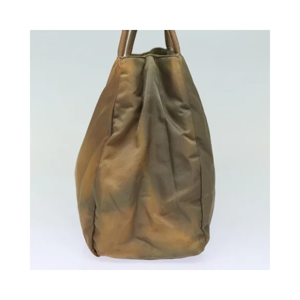 Prada Vintage Pre-owned Nylon prada-bags Brown Dames