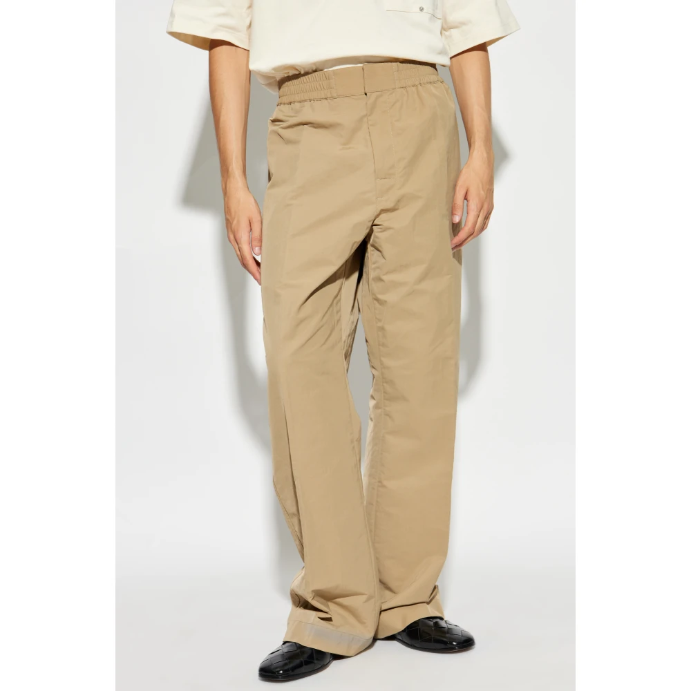 Bottega Veneta Wijde broek Beige Heren
