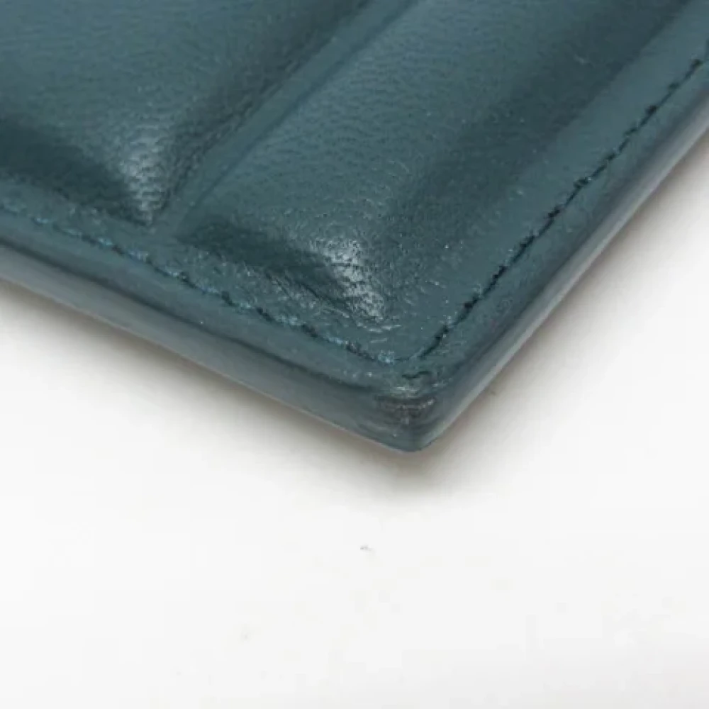 Bottega Veneta Vintage Pre-owned Leather clutches Blue Unisex