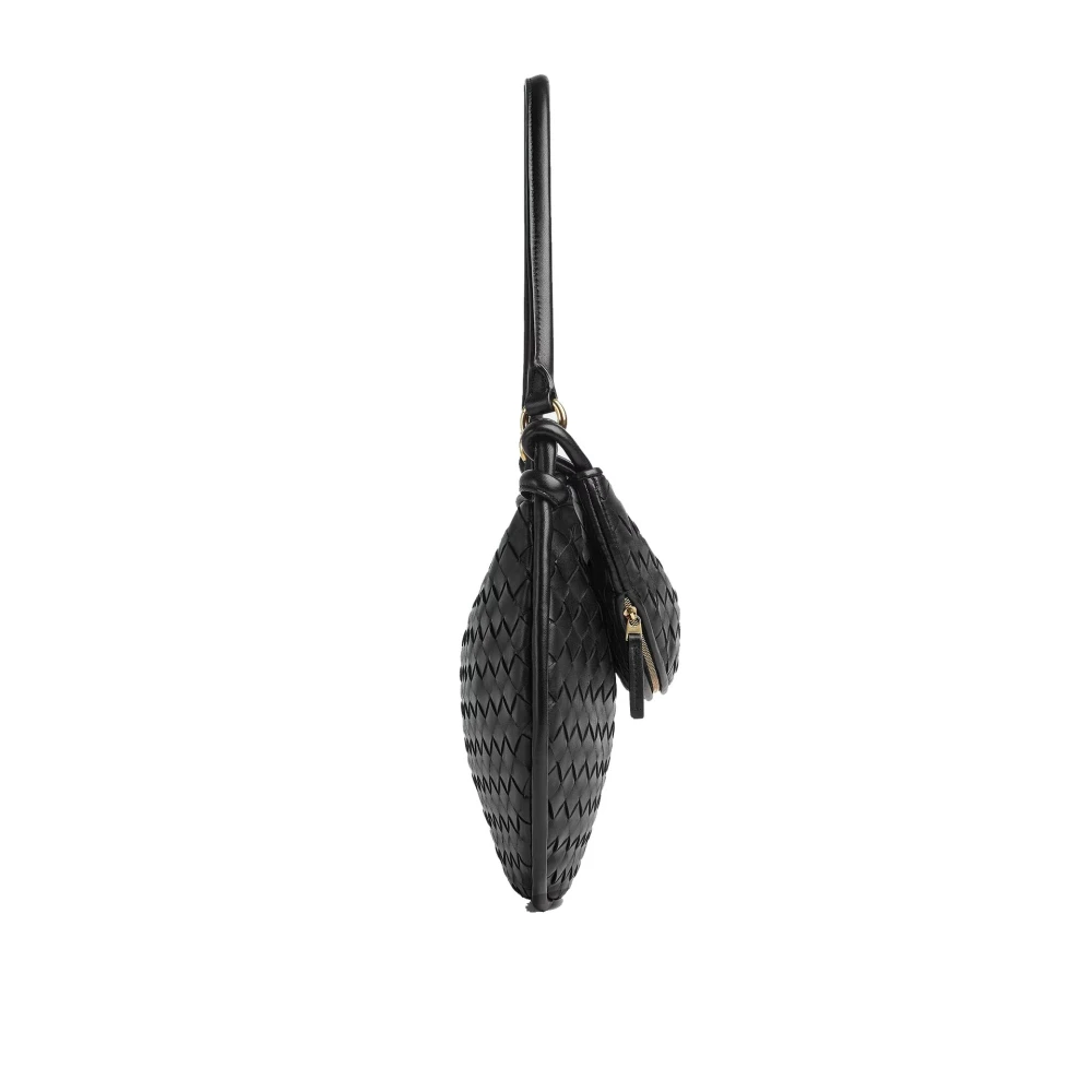 Bottega Veneta Intrecciato Gemelli Schoudertas Black Dames