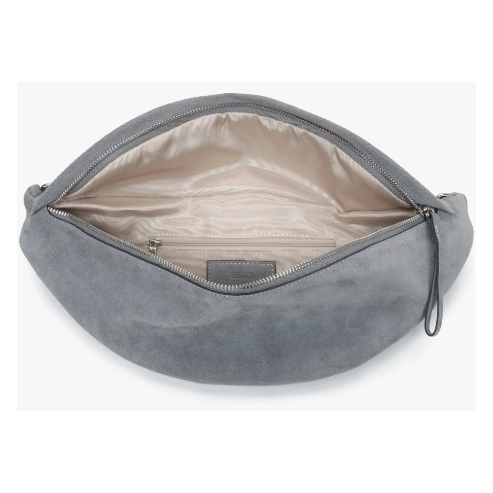 Estro Grijze Heuptas voor mannen gemaakt van natuurlijk fluweel Gray Heren