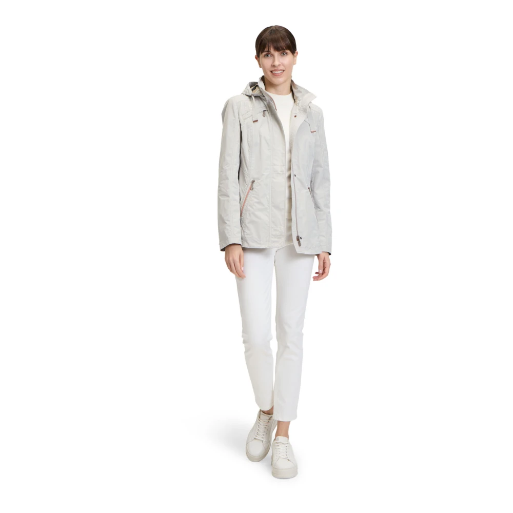 Gil Bret Stijlvolle zomerjas met afneembare capuchon Gray Dames