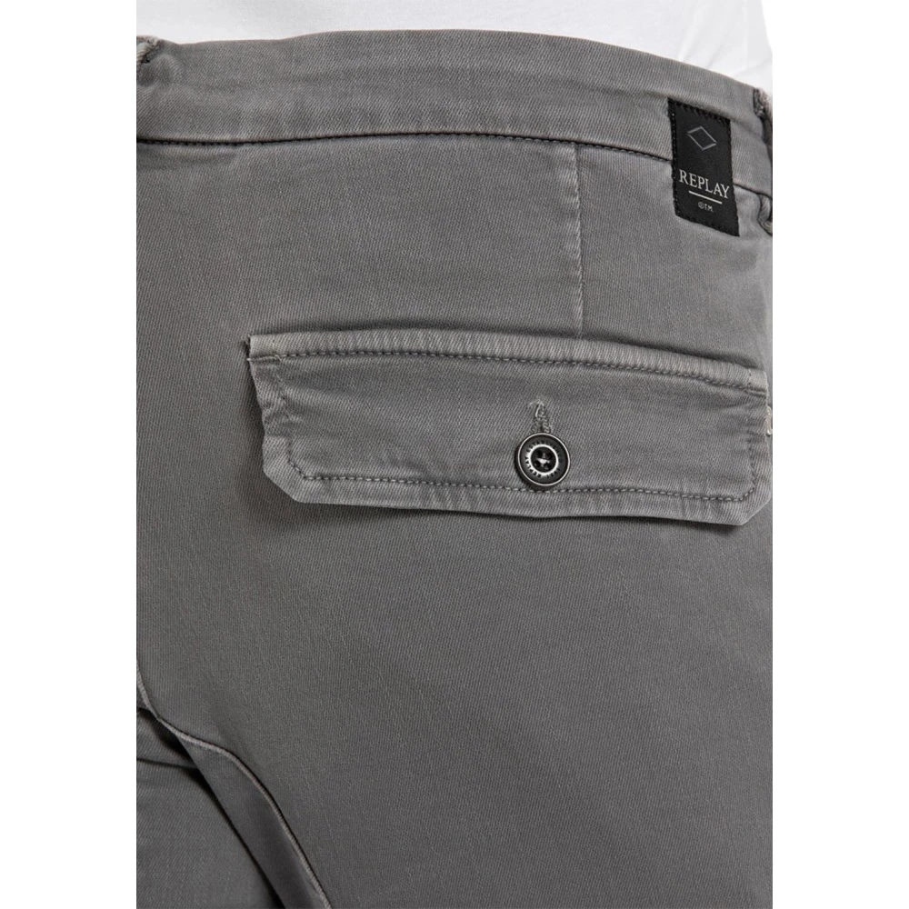 Replay Slim-fit Broeken Beige Heren