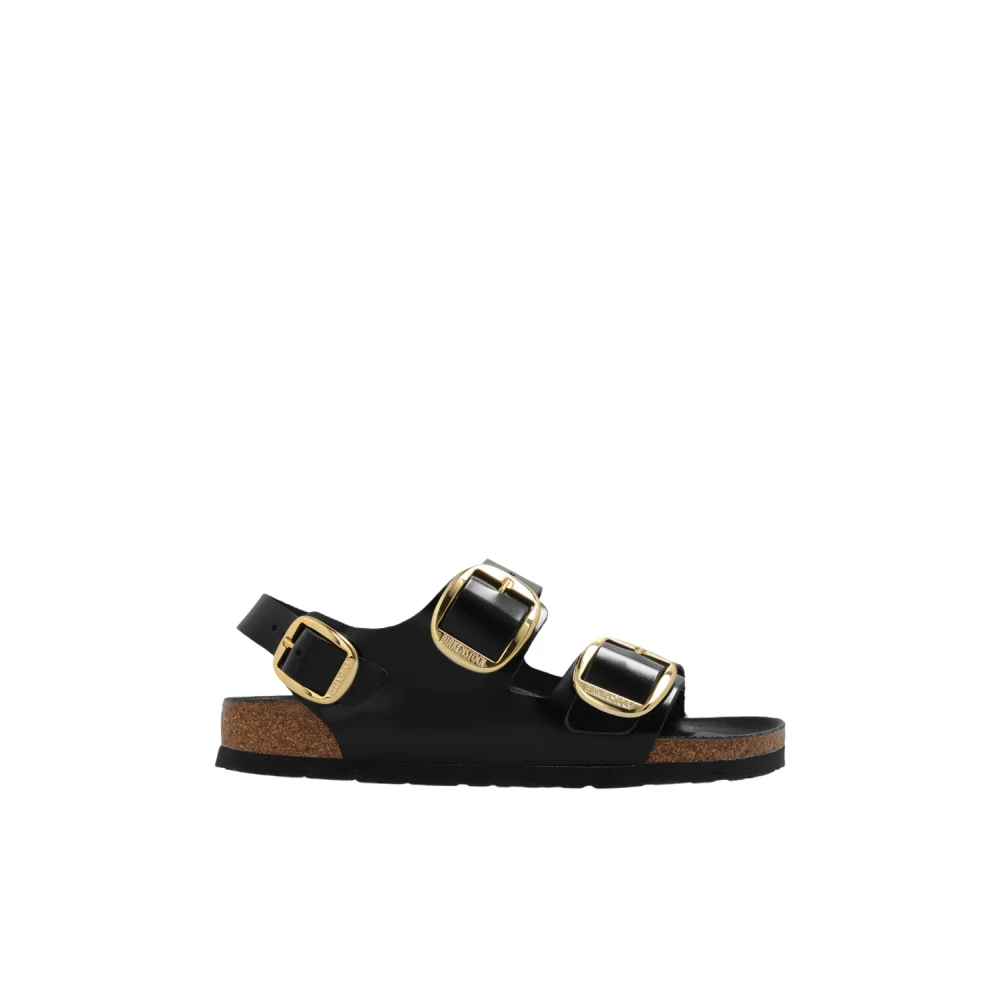 Birkenstock Sandaler Milano med stor spänne Black, Dam