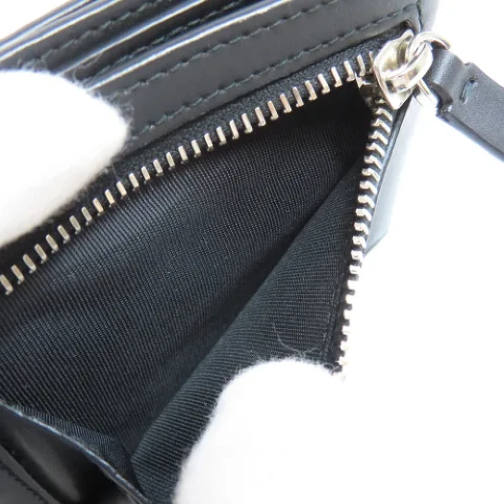 Valentino Vintage Pre-owned Leather wallets Black Dames