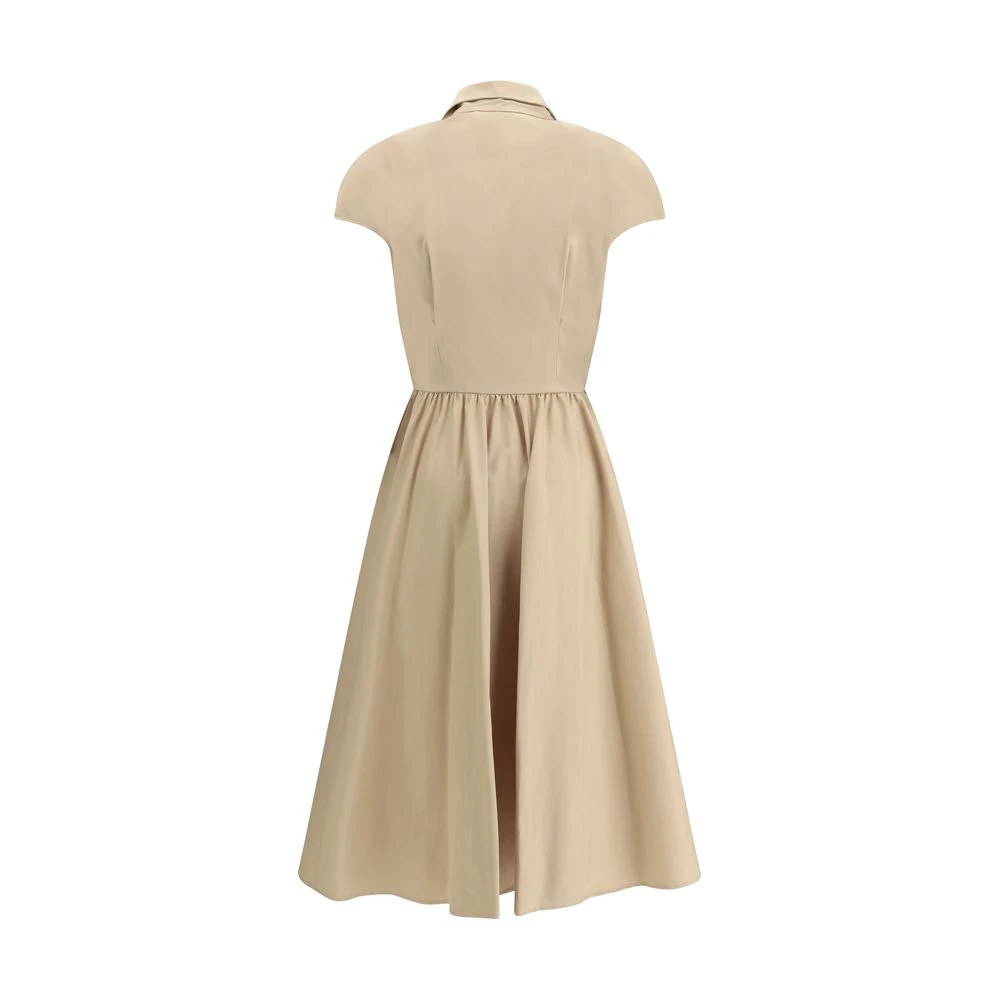Ermanno Scervino Elegante Chemisier Jurk Beige Dames