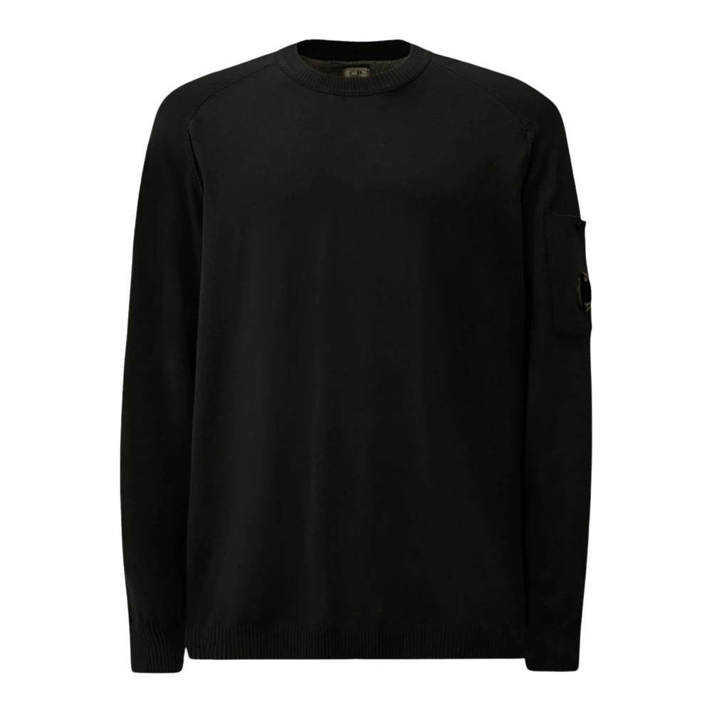 C.p. Company Men's Black Round-Neck Knitwear - Round-Neck Knitwear - S - Knitwear