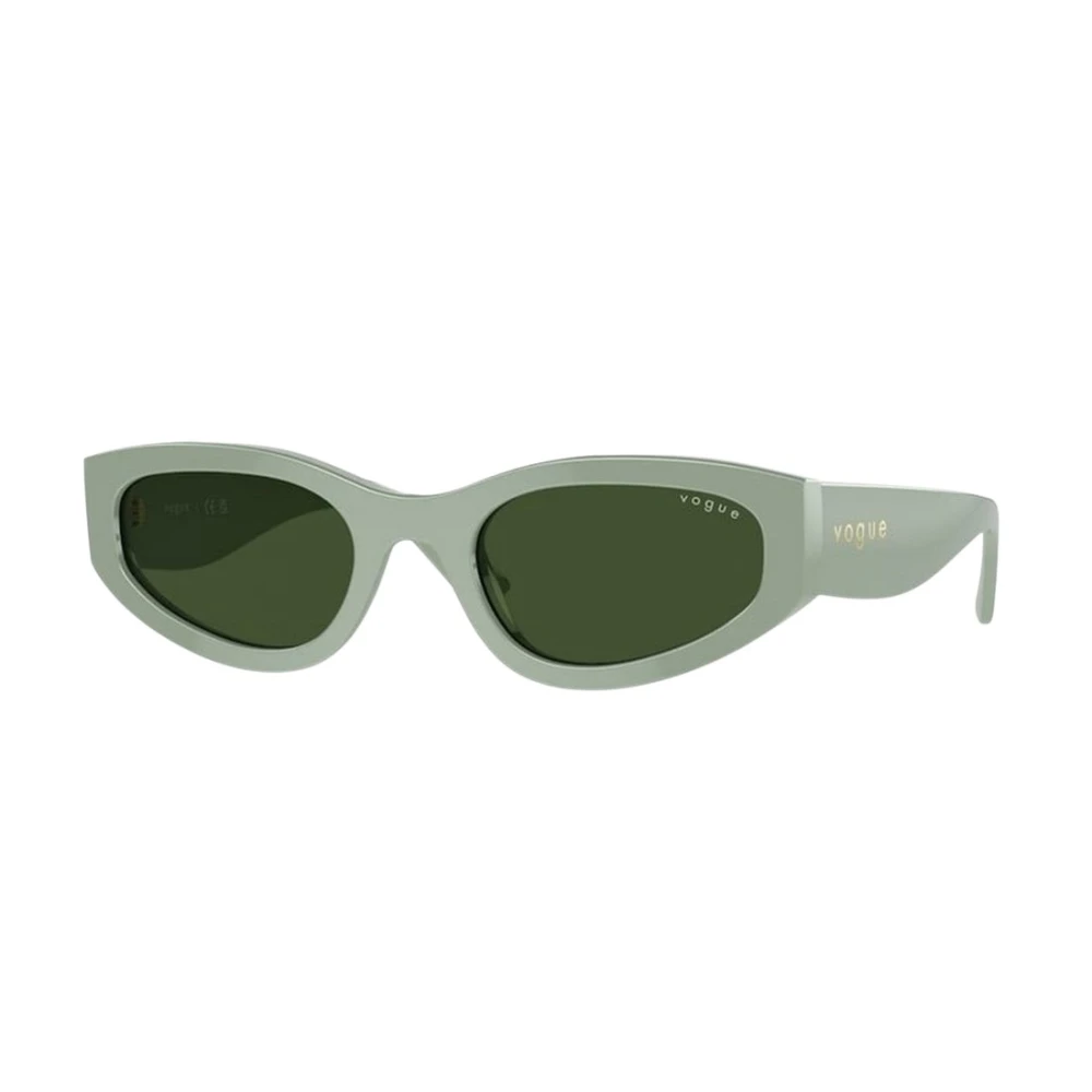 Vogue Eyewear Woman Sunglass VO5585S - Frame color: Full Light Green, Lens color: Dark Green - Image 3