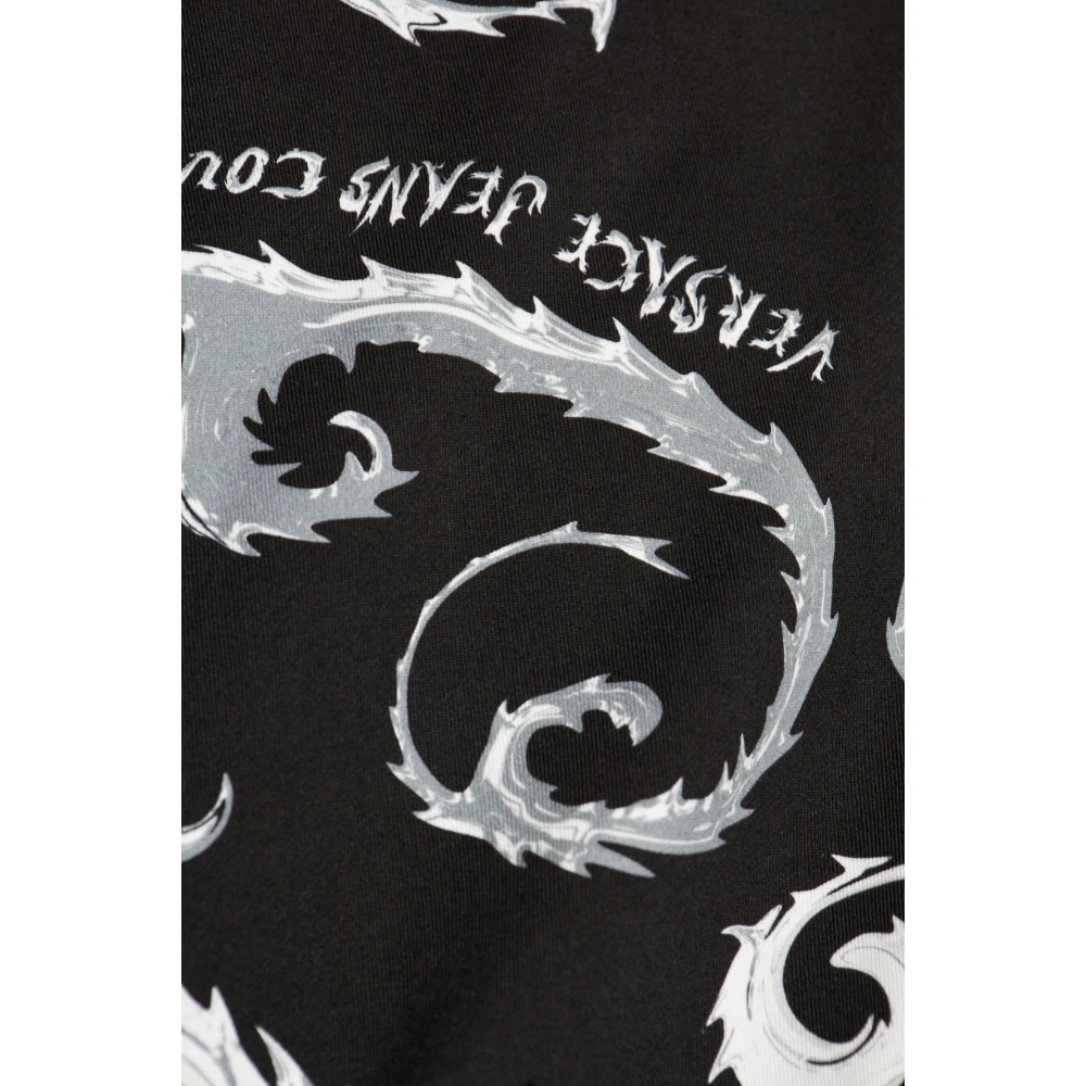 Versace Jeans Couture Sweatshirt met een patroon Black Heren