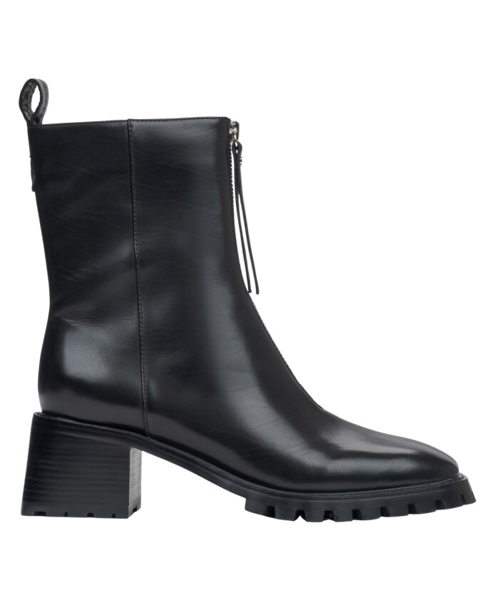 bottines-noires-a-talon-bas