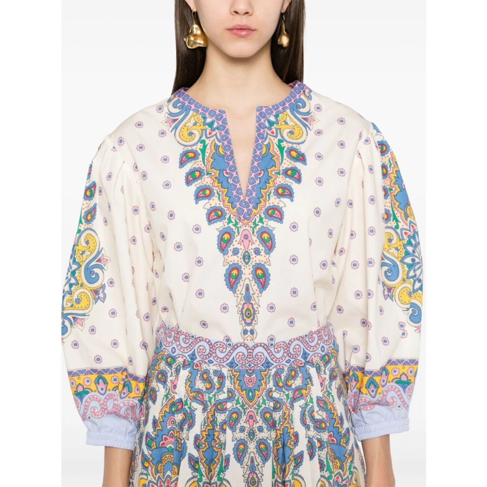ETRO Shirt met medaillon- en Paisley-print Multicolor Dames
