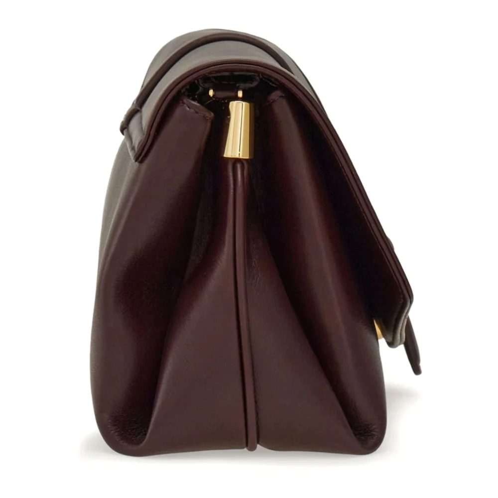 Salvatore Ferragamo Bordeaux Schoudertas met Klep Red Dames