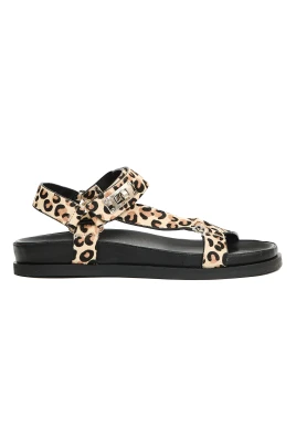 Leopardmönstrade Sandaler för Kvinnor