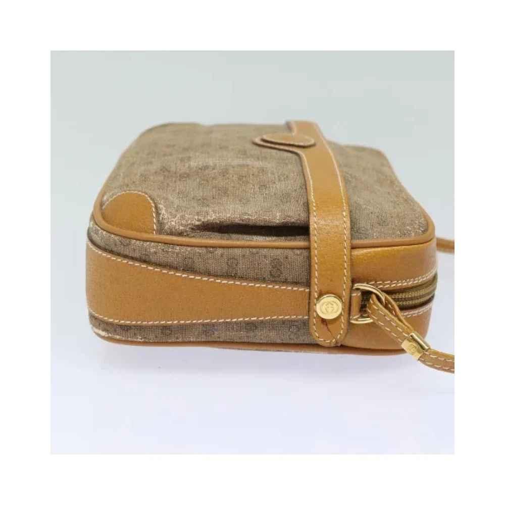 Gucci Vintage Pre-owned Fabric gucci-bags Beige Dames