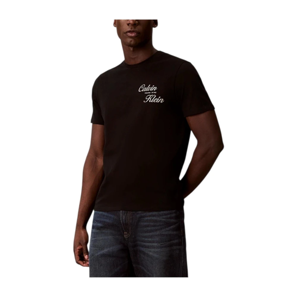 Calvin Klein , T-Shirts, Male, Black, L, T-Shirt