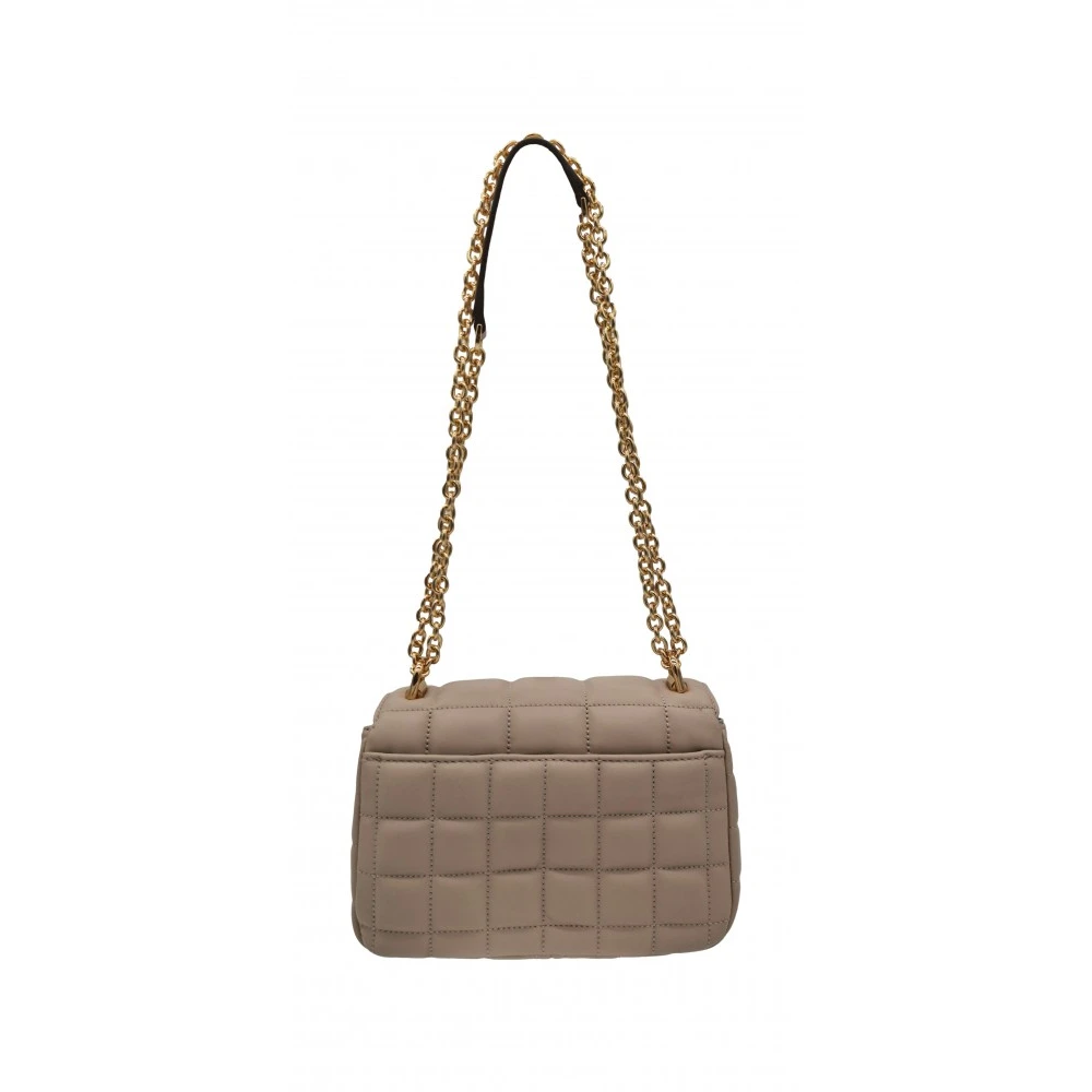 Michael Kors Schoudertas Soho met gouden ketting Beige Dames